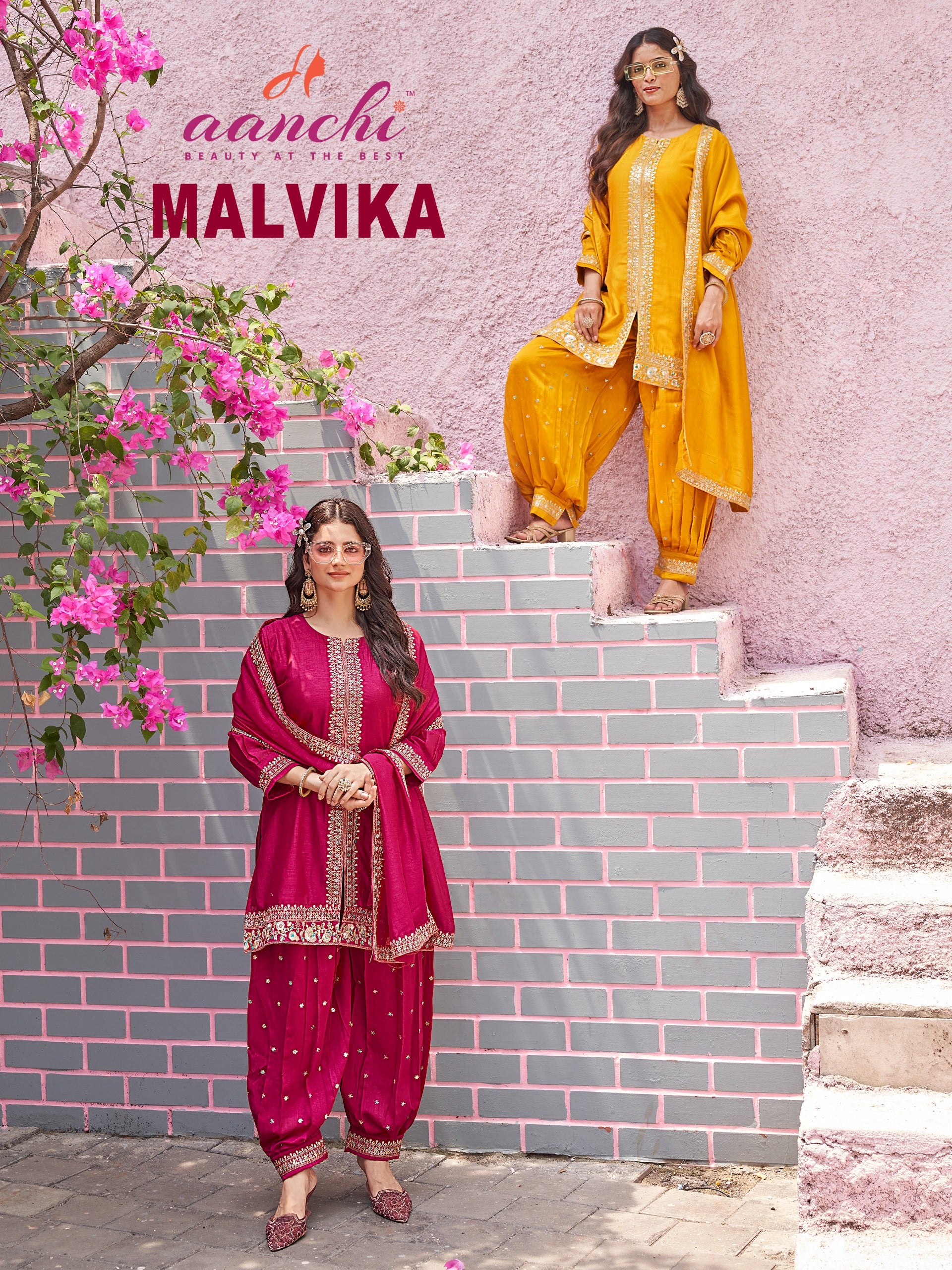 MALVIKA 3 PCS SET AFGHANI PANT CONCEPT
